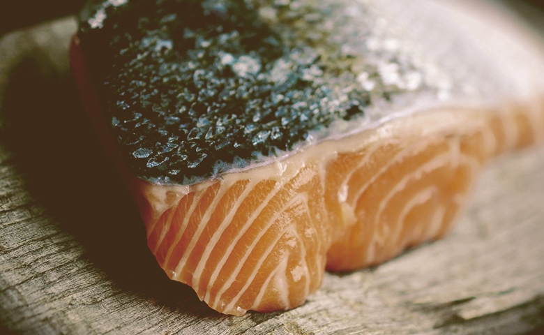 salmon with skin salmon with skin