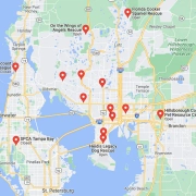 Screenshot of a map in Google Maps