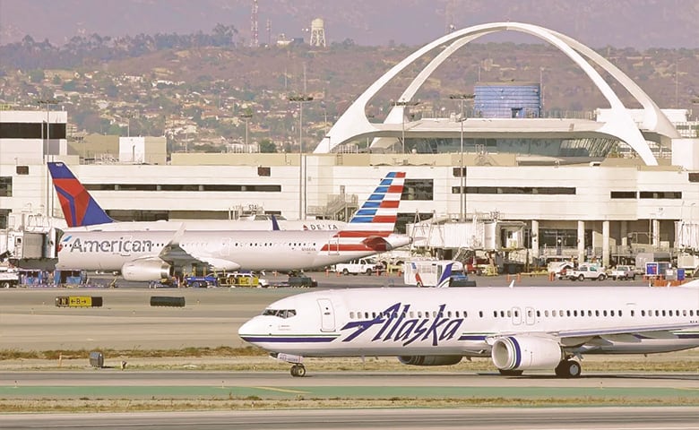 Airport with several planes