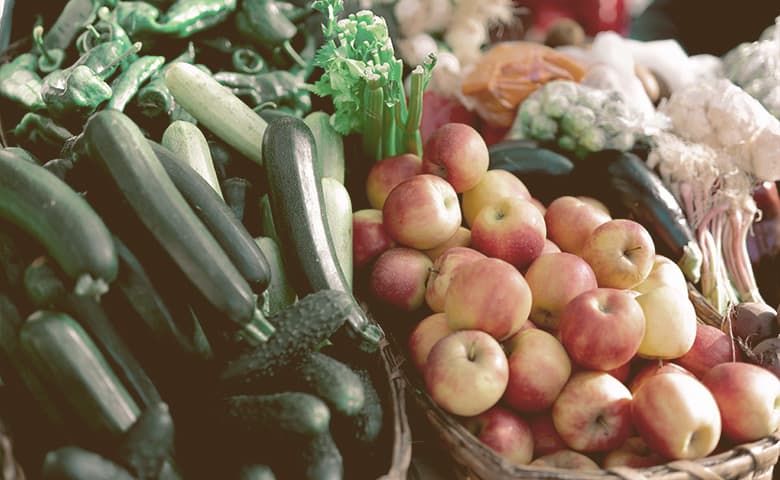 baskets of fruits and vegetables baskets of fruits and vegetables