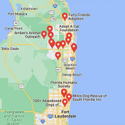 Screenshot of a map in Google Maps