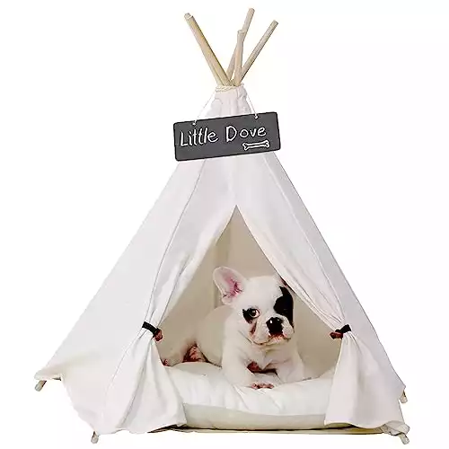 little dove Pet Teepee Dog Bed