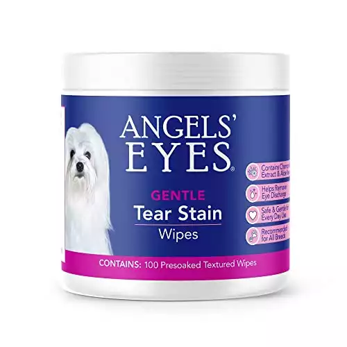 Angels’ Eyes Gentle Tear Stain Wipes for Dogs