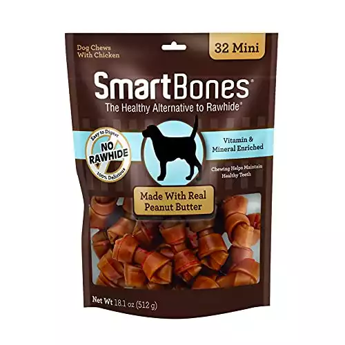 SmartBones Mini Peanut Butter Chew Bones