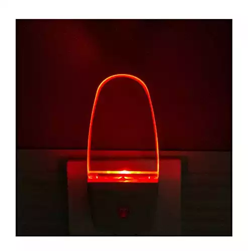 GREENIC Red Plug in LED Night Light