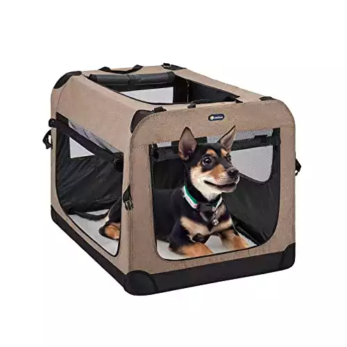 Veehoo Folding Soft Dog Crate