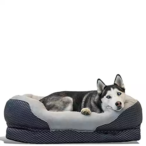 BarksBar Gray Orthopedic Dog Bed