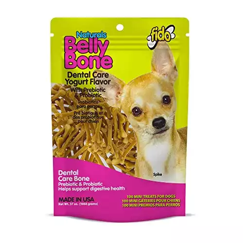 Fido Belly Bones for Dogs, Yogurt Flavor