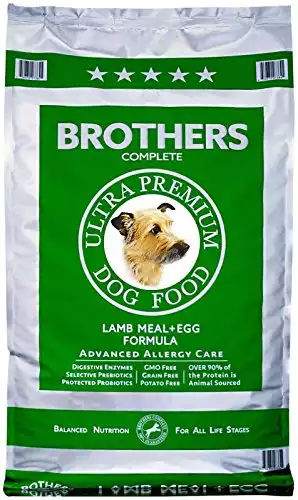 Brothers Complete Allergy Care Grain-Free Dry Dog Food, Lamb Meal & Egg